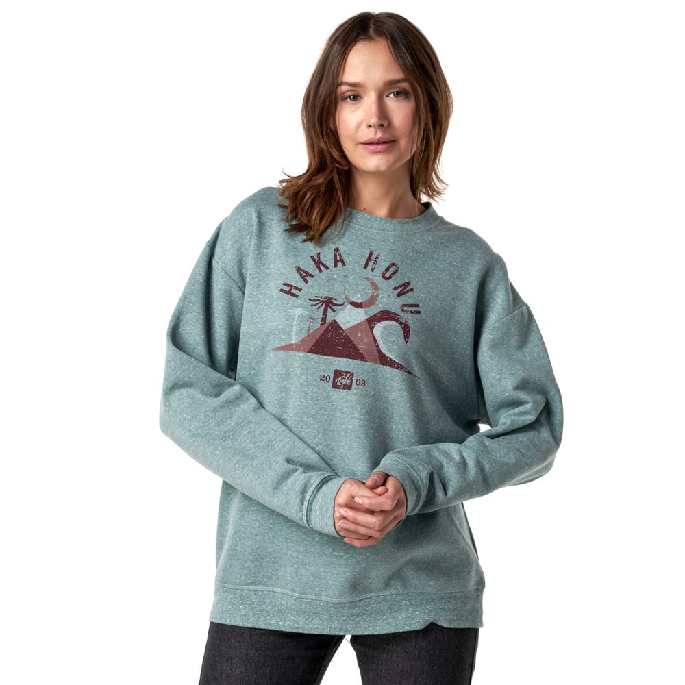 Mujer Top Polerones Turquesa Geographycl